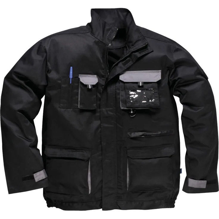 Portwest Arbeitsjacke mit 12 Taschen TX10 Schwarz Gr. XL