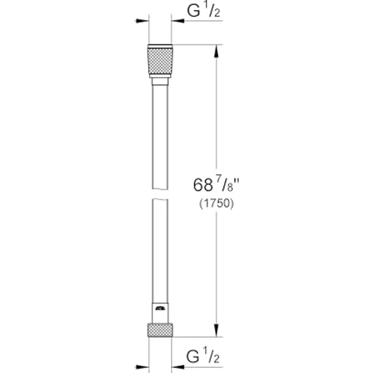 Grohe Silverflex, knickfester Duschschlauch, anthrazit, 1,75m (druckbeständig, TwistStop Funktion, hard graphite) – Bild 3