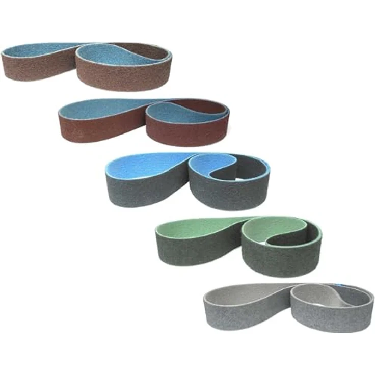 Score Abrasives Pro Line Vlies-Schleifband 75 x 2000 mm, grob (P80+), braun, für Metall, Holz und Kunststoff – Bild 2