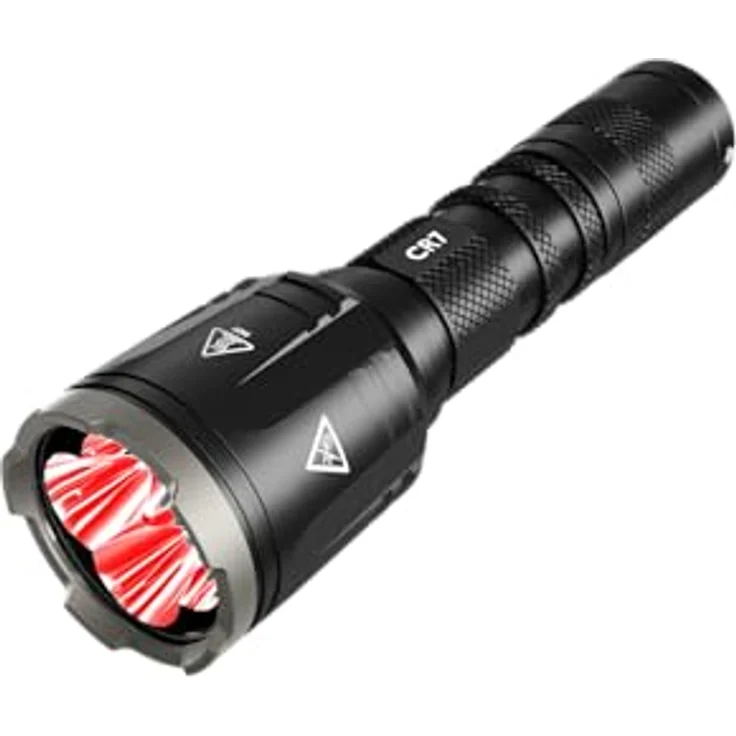 Nitecore Chameleon CR7 Jagdlampe, 2500 Lumen Weißlicht, 540 Lumen Rotlicht, LED Taschenlampe, 280 m Leuchtweite, schwarz – Bild 1