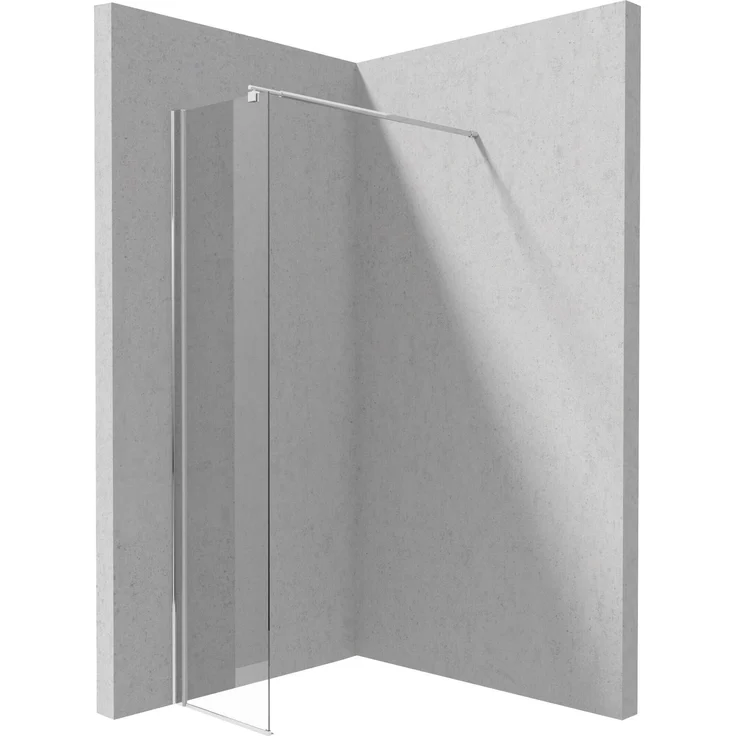 DEANTE Walk In Duschwand Kerria Plus, 40 cm, mit A TOTALWeiß Glas und Chrom-Design