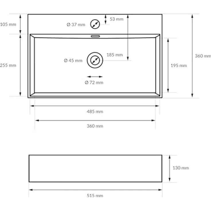 ECD Germany Waschbecken – Bild 6
