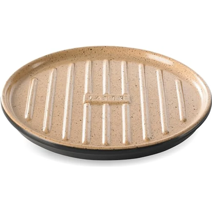 Römertopf Lafer BBQ Plancha rund mit Grillstegen Ø 31,5 cm – Bild 2