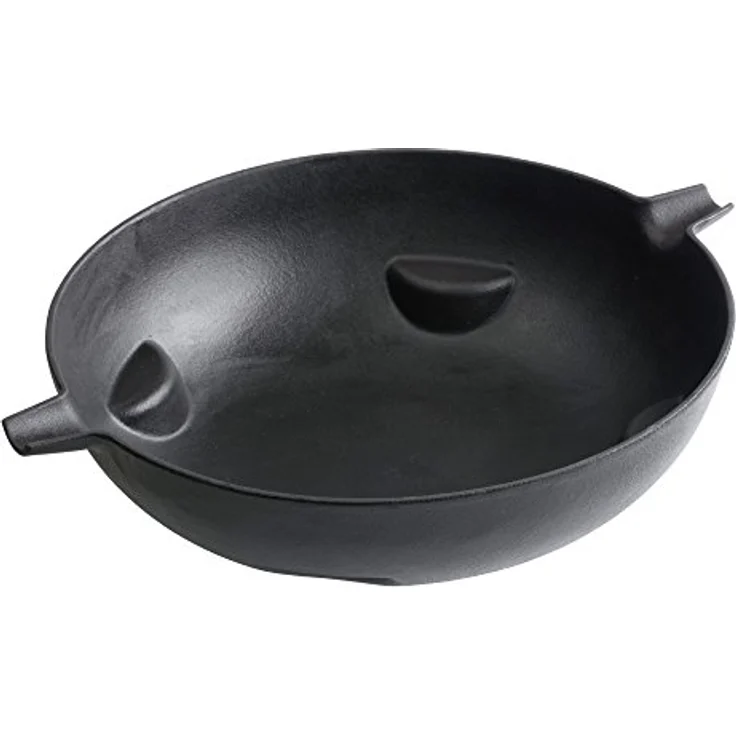 Tepro Guss-Wok Einleger, für Hauptrost 57 cm durchmesser 8568, schwarz, 35,3 x 35,3 x 10 cm, 8580 – Bild 2