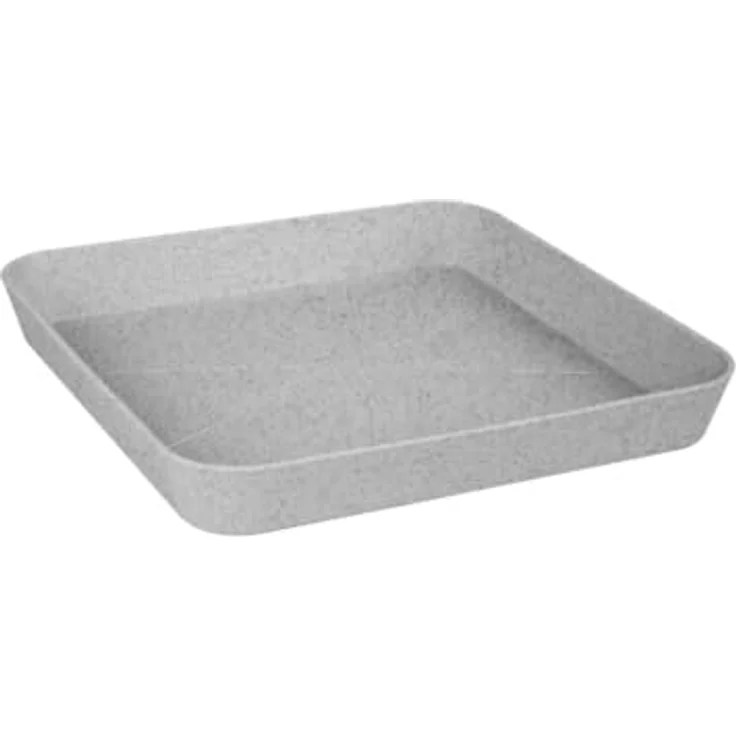 elho Loft Urban Untersetzer Eckig 22, Untersetzer aus recyceltem Plastik für Außen - Ø 22.0 x H 3.1 cm - Grau/Living Beton – Bild 2