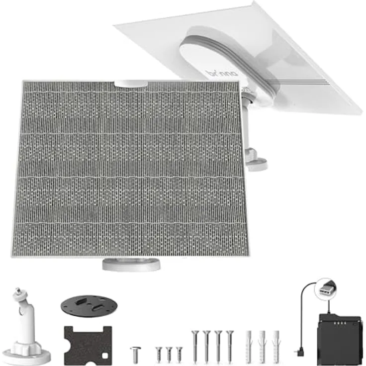 Brinno ASP1000-P Solar Power Kit, 10W Solarpanel mit USB-C Anschluss, wasserdicht IP65, 0.66 kg