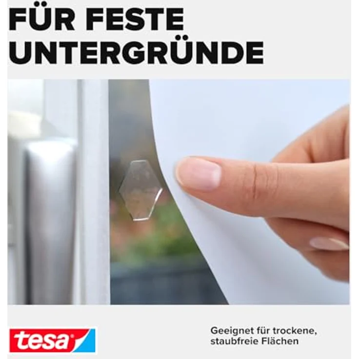 tesa Klebepads doppelseitig, transparent, 60 Stück – Bild 5