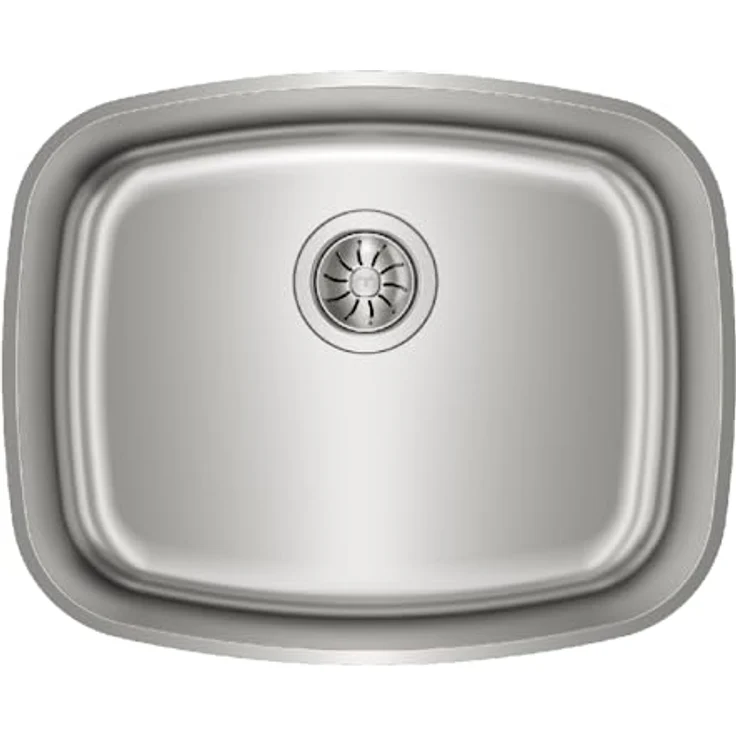 TEKA BE 50.40 Max - Edelstahl Unterspüle, 1 Spülbecken, niedrige Arbeitsplatte, Spüle 60 cm, Tiefe 20 cm – Bild 1