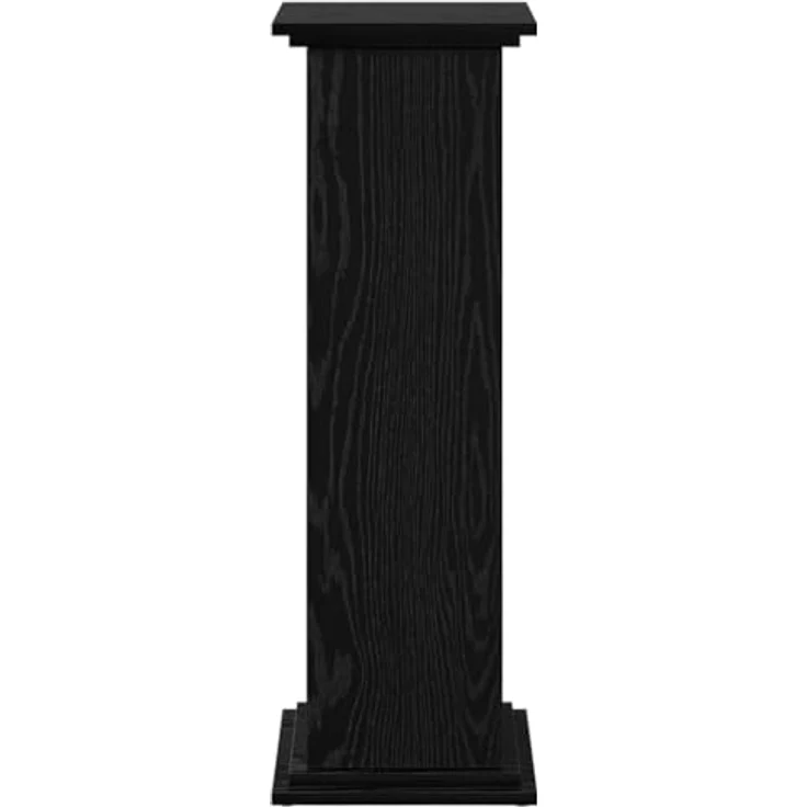 vidaXL Blumenständer Pflanzenständer mit Stauraum, schwarzes Eichenfinish, 31x30x90 cm, Ingenieurholz – Bild 9