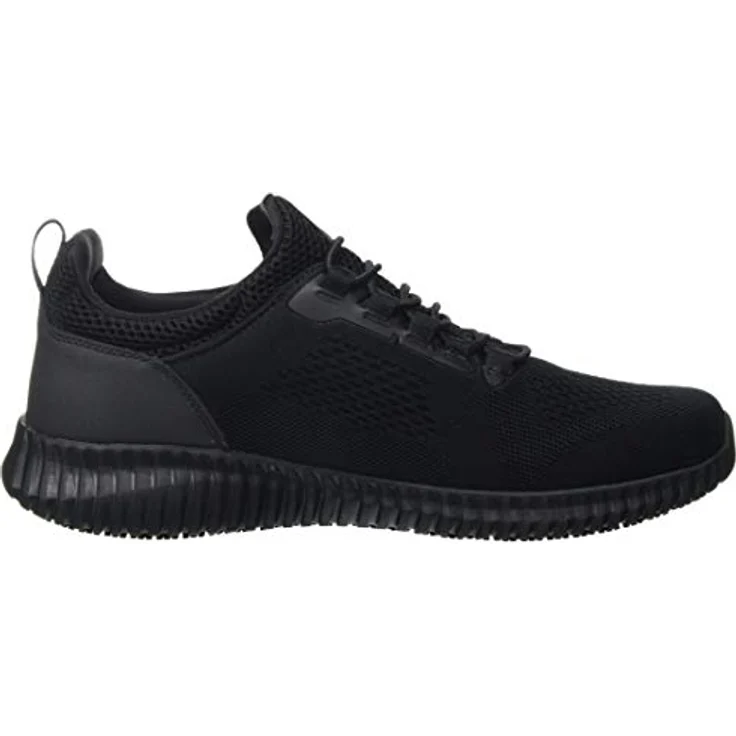 Skechers CESSNOCK, Berufsschuh Schnürschuh für Gastronomie und Pflege, Schwarz, mit stretch bungee Schnellschnürung und Skechers Air-Cooled Memory Foam – Bild 6