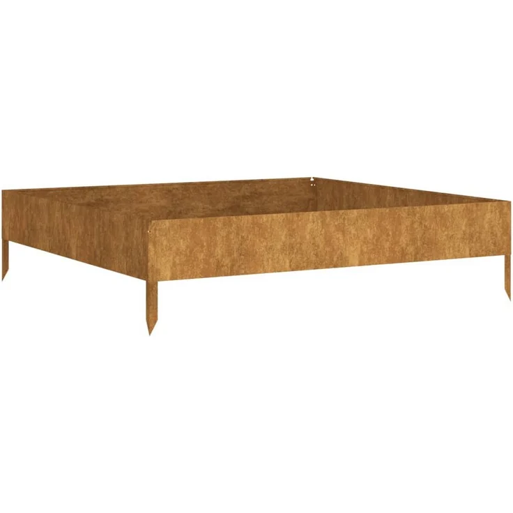 vidaXL Hochbeet 100x100x26 cm Cortenstahl, wetterfester Stahl, rostige Farbe – Bild 1
