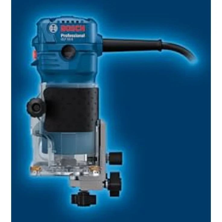 Bosch Kanten-Laminatfräse GLF 55-6, 550W Motor, 33.000 min⁻¹, transparentes Gehäuse, 1.4 kg – Bild 3