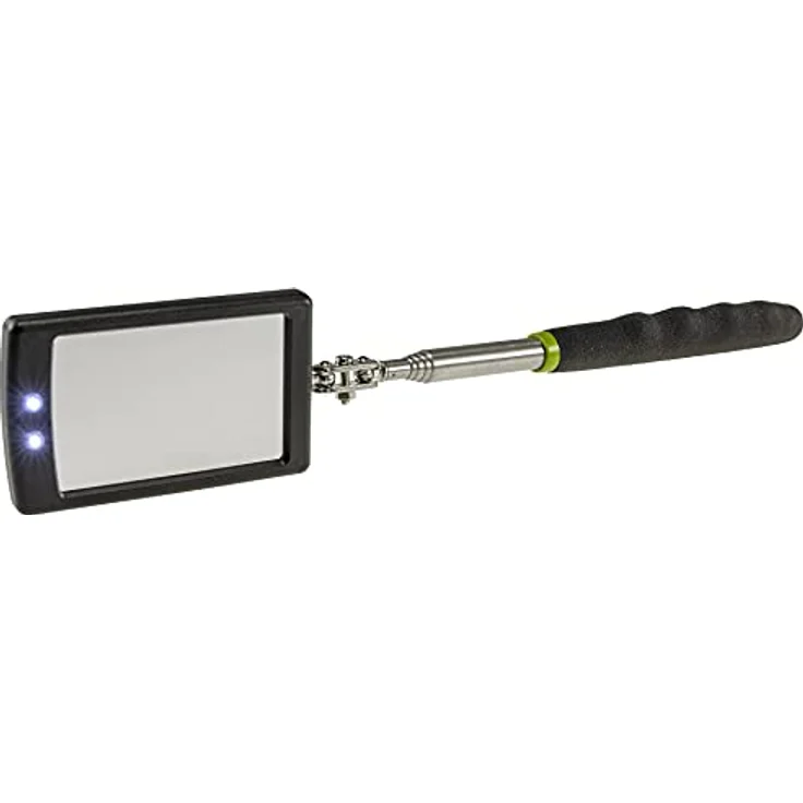 Teleskop Spiegel mit LED Beleuchtung Gesamtlänge 28,5-87,5cm Spiegel 65x40mm – Bild 9