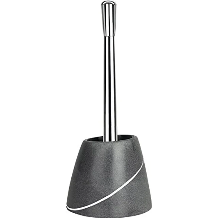 Spirella "Etna WC Bürste Toilettenbürste in Steinoptik aus Polyresin 17x13x19cm Grau – Bild 2