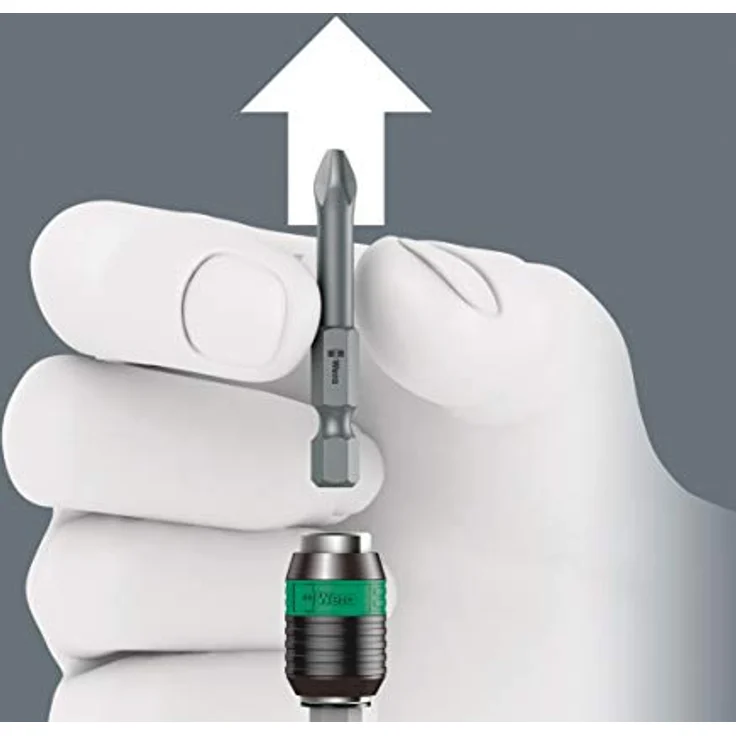 Wera Bithalter 889/4/1 K Rapidaptor, mit blitzschnellem Bitwechsel für 6,3 mm Bits, schwarz – Bild 7