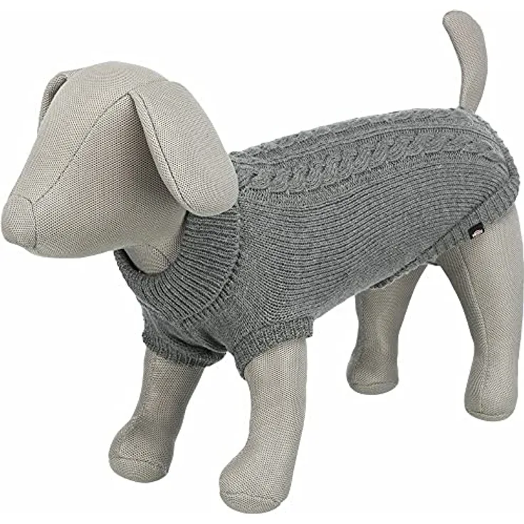 Trixie KENTON Pullover, S: 36cm, Grau, Pullover, Mützen, Kleidung, Schuhe, Hunde