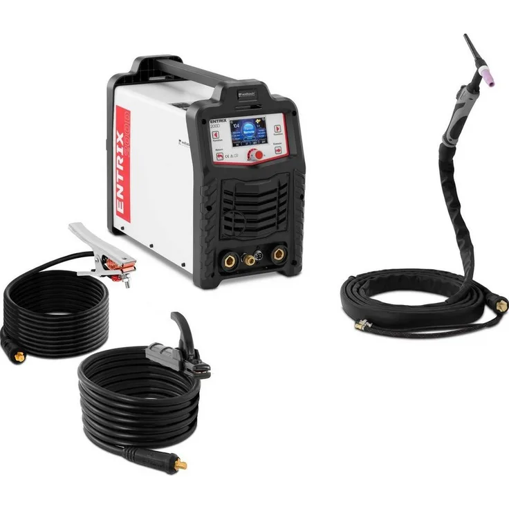 Welbach Elektroschweißgerät ENTRIX 200D, WIG AC/DC 200A, LCD digital, Puls - Aluminium