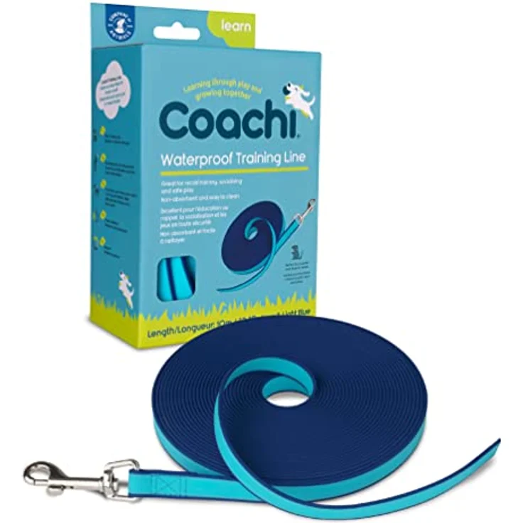 Company of Animals Coachi Training Line 10m, Rückruftraining, wasserfest, leicht, für Hunde und Welpen, zweifarbig – Bild 1