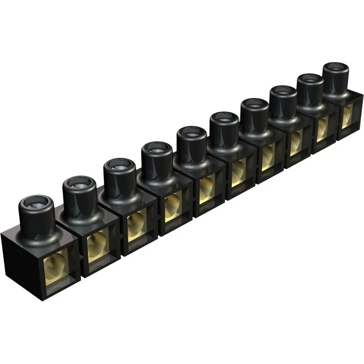 OBO Bettermann 2055503 71 Abzweigklemme flexibel, 10-polig, Nennquerschnitt 10 mm², Nennspannung 380 V, schwarz