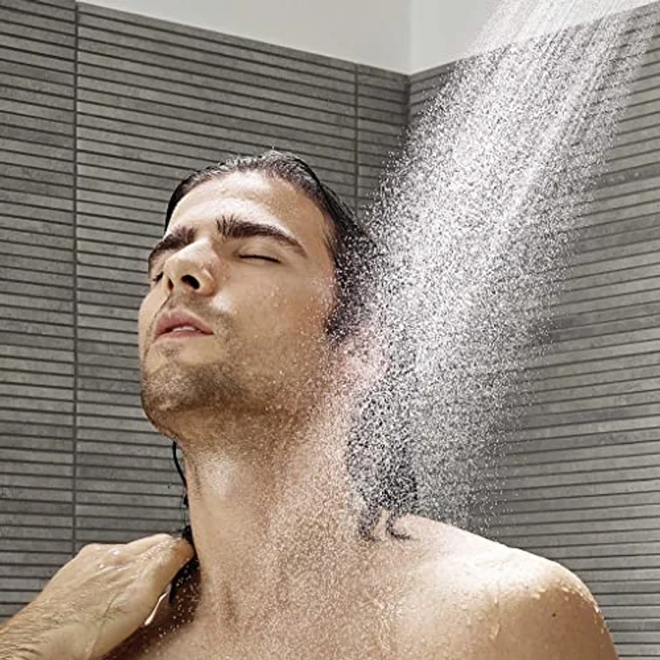 hansgrohe Pulsify Select S Brauseset 24161000, Handbrause mit Powder Rain, IntenseRain und Massagestrahl – Bild 4