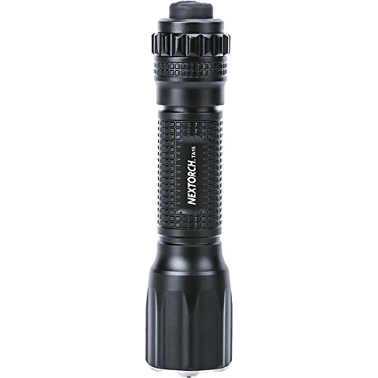 NEXTORCH TA15 v. 2.0 taktische Backup LED Taschenlampe, EDC, 600 Lumen, Kopf mit Nano- Keramik Glasbrecher und Multi-Batterie-System