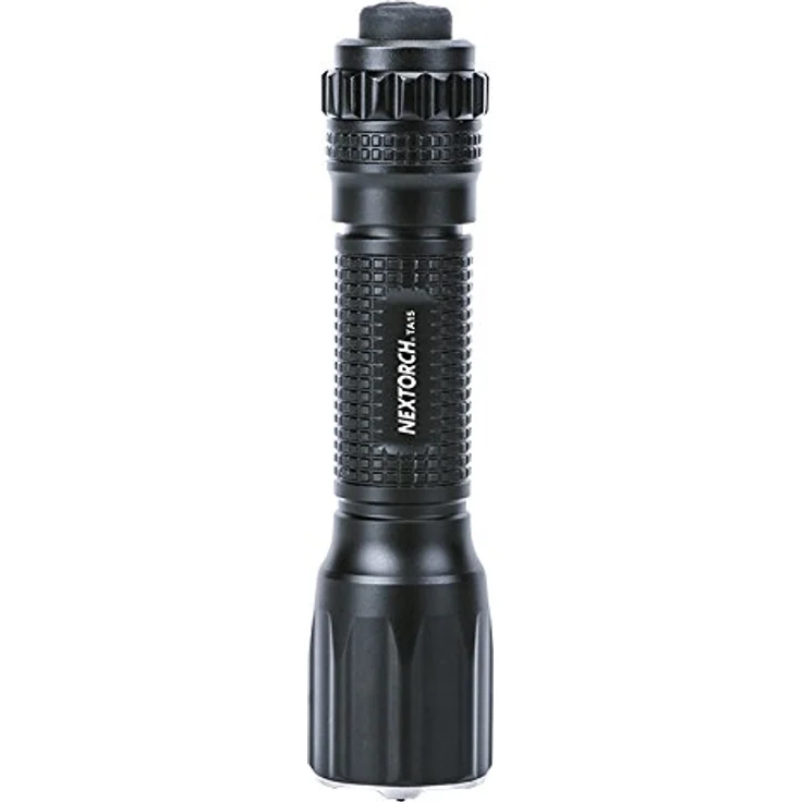 NEXTORCH TA15 v. 2.0 taktische Backup LED Taschenlampe, EDC, 600 Lumen, Kopf mit Nano- Keramik Glasbrecher und Multi-Batterie-System – Bild 1