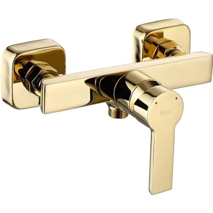 Rea ARGUS GOLD Duscharmatur, Messing, Einhebel, heiß und kalt, verstellbar (Gold) – Bild 3