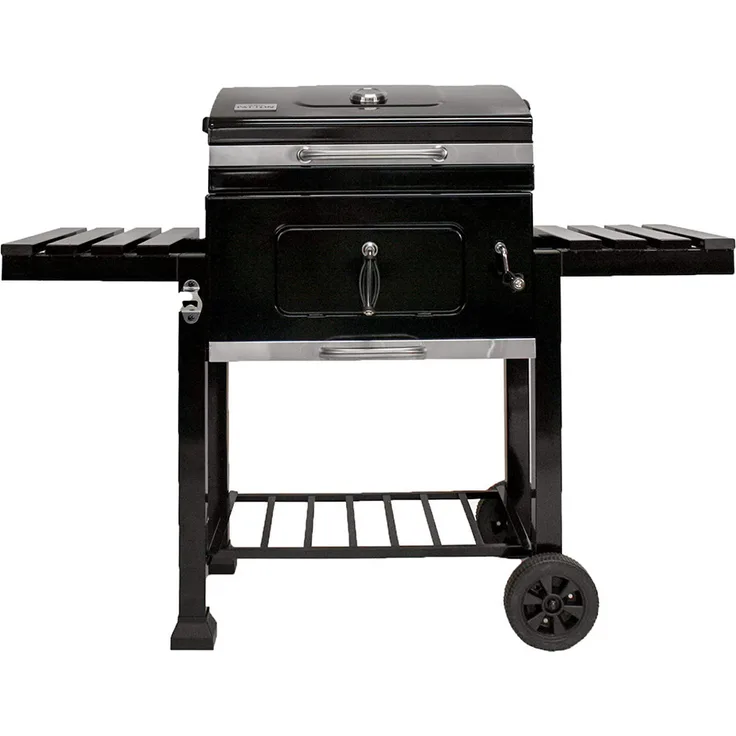 PATTON Holzkohlegrill PATTON C2 Charcoal Chef, Gusseisen Rost 55x42 cm, emaillierter Stahl, hochwertige Grillküche für den Außenbereich