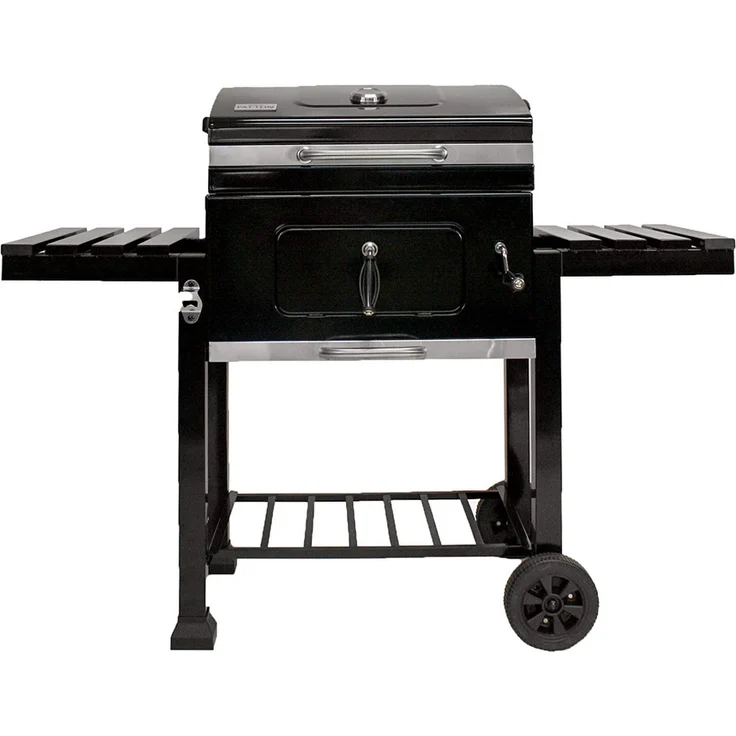 PATTON Holzkohlegrill PATTON C2 Charcoal Chef, Gusseisen Rost 55x42 cm, emaillierter Stahl, hochwertige Grillküche für den Außenbereich