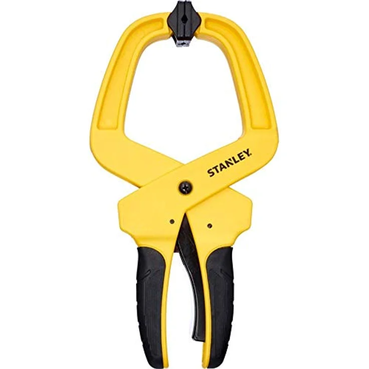 Stanley Schraubzwinge mit stufenloser Einstellung 100 mm, progressives Spannsystem, rutschfeste Griffe, Einhandbedienung, bewegliche Gummipuffer – Bild 3