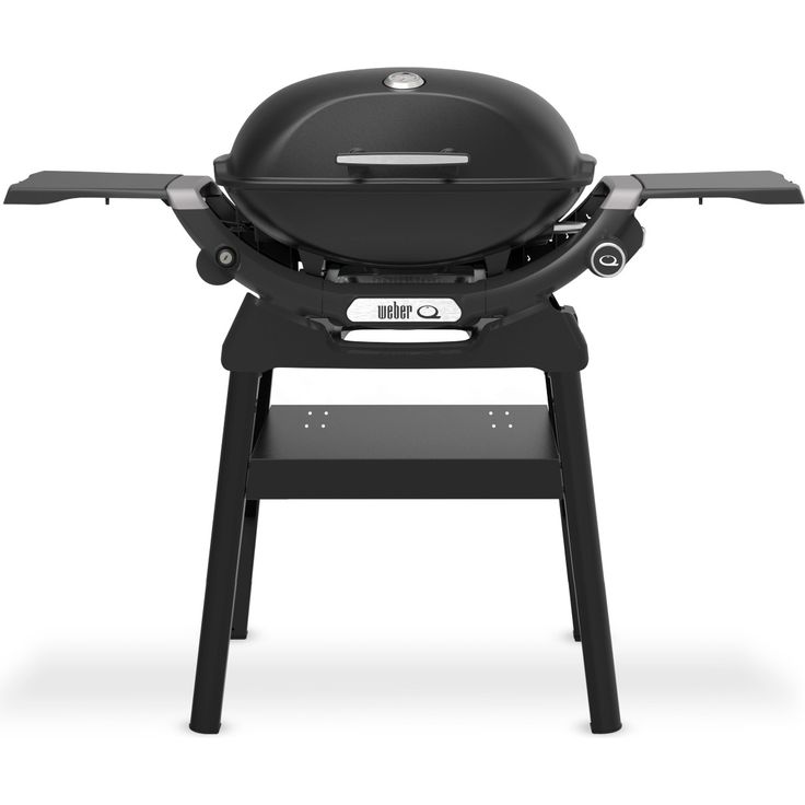 Weber Q2200N, Gasgrill mit Stand, stabiler Alugussdeckel, elektrische Zündung, Schwarz