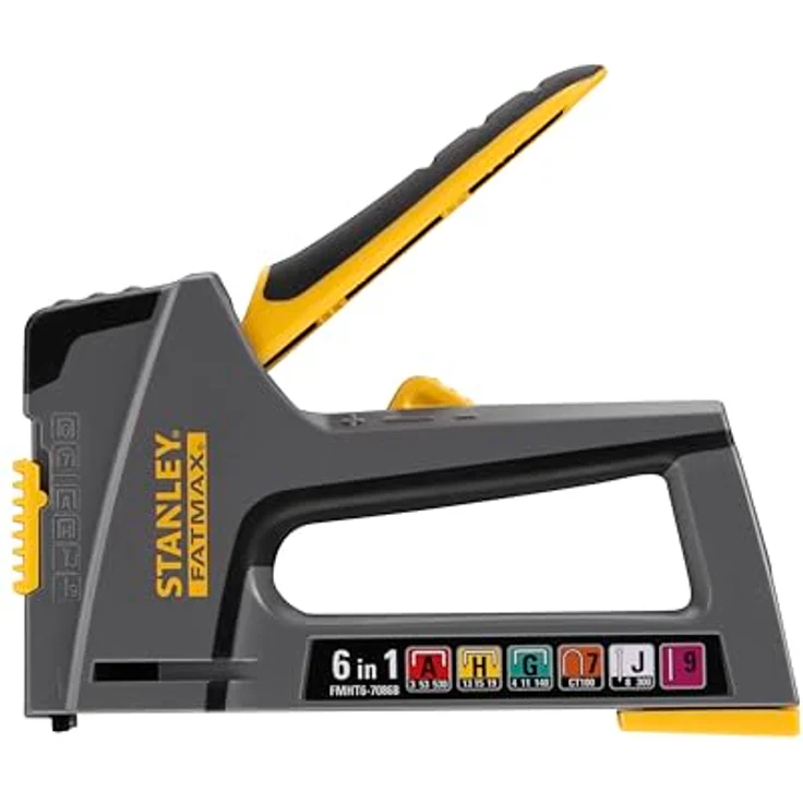 STANLEY Nagler Handtacker und -nagler FatMax, 6-in-1 Alleskönner mit Einschlagstärken-Einstellung – Bild 3