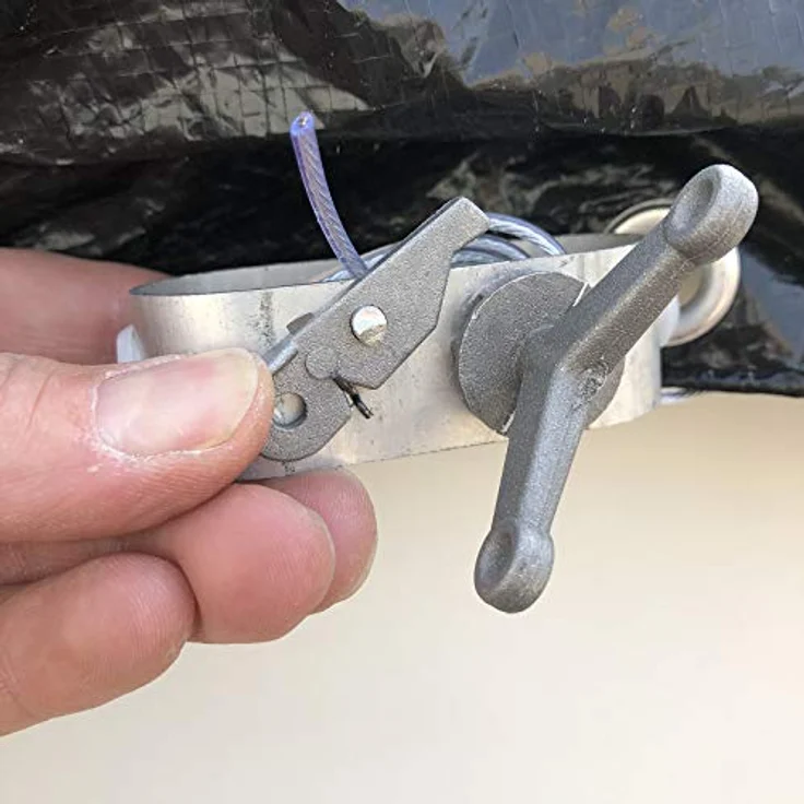Draht-Spannseil für Pool Planen Ø 2 mm Länge 13 m Spannverschluss Seil-Spanner Drahtseil für Pool-plane – Bild 7