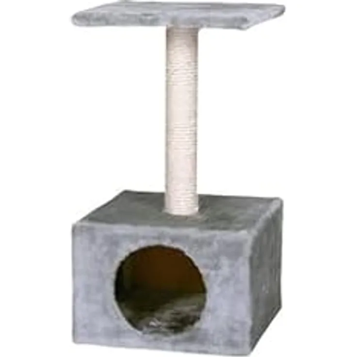 Karlie Kratzbaum Amethyst, Plüsch/Sisal, Grau, 30x30x55 cm