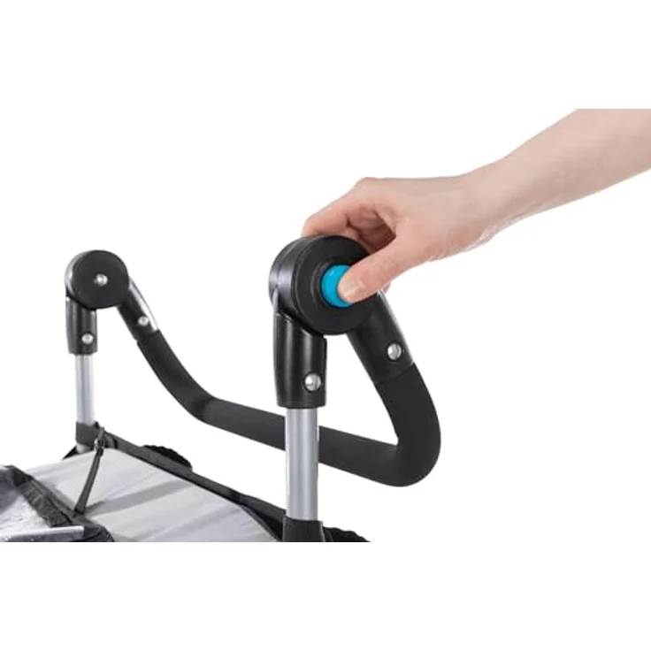 Fahrrad-Anhänger, faltbar S: 58 93 74/114 cm grau – Bild 6