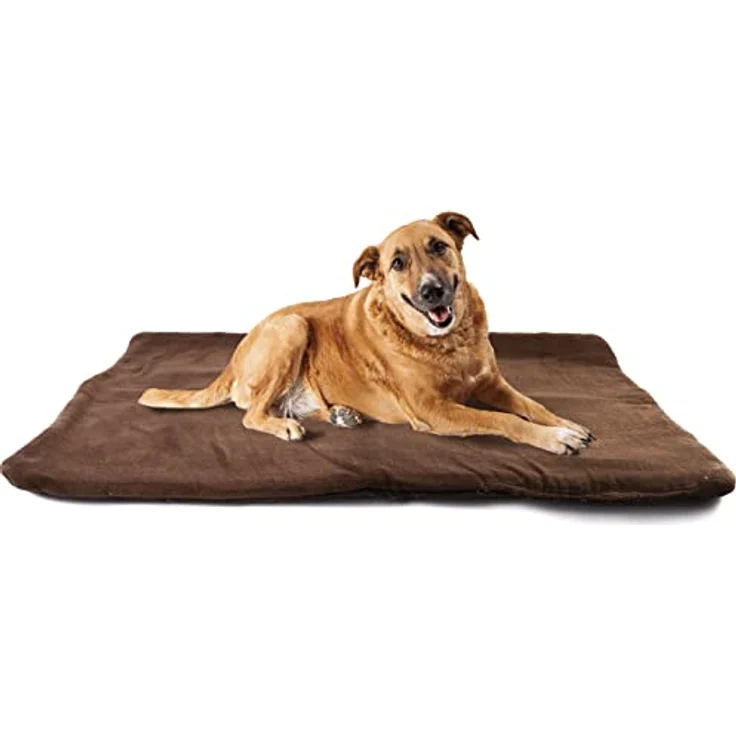 vitazoo Haustiermatte in braun in 70 x 100 cm, isoliert und leicht gepolstert – Tierdecke für Hunde und Katzen, ideal zum Mitnehmen und Transportieren, Unterseite rutschfest – Bild 1
