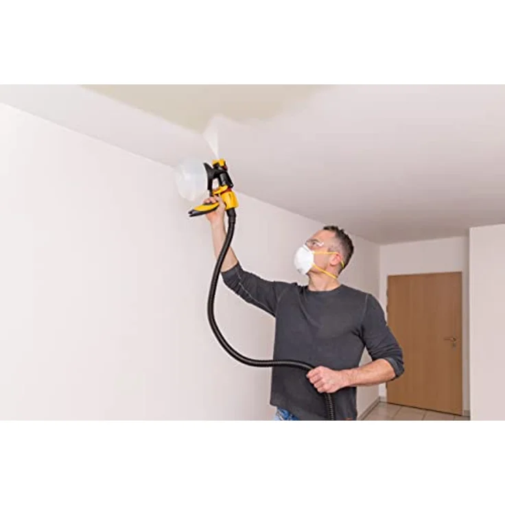 WAGNER Farbsprühsystem W 690 FLEXiO für Dispersions--Latexfarben, Lacke & Lasuren im Innen- & Außenbereich, 15 m²-6 min, Behälter 1800 ml-800 ml, 630 W, Schlauch 3,5 m – Bild 5