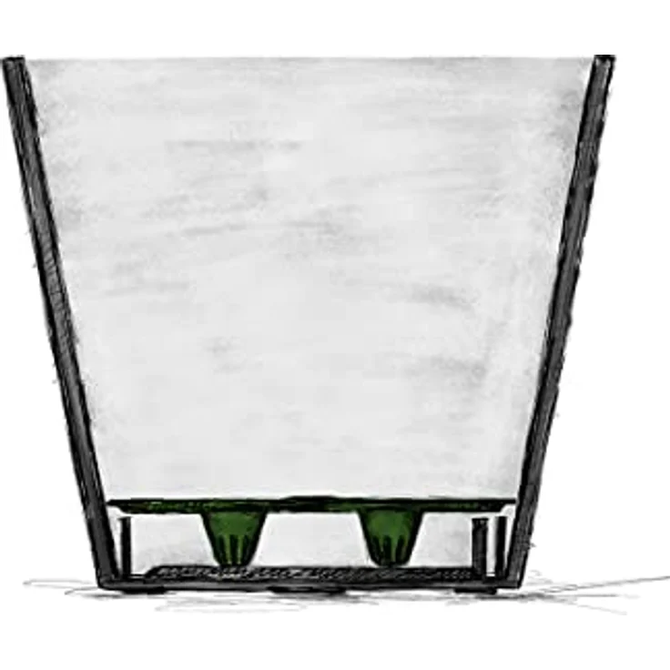 Scheurich Groove+ 30, Pflanzgefäß/Pflanzkübel, rund, Farbe: Carbon, hergestellt mit recyceltem Kunststoff, 8 Jahre Garantie, für den Außenbereich – Bild 4