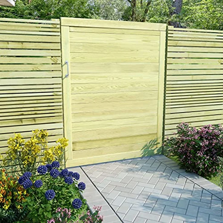 vidaXL Gartentor Imprägniertes Kiefernholz 125 x 100 cm – Bild 3