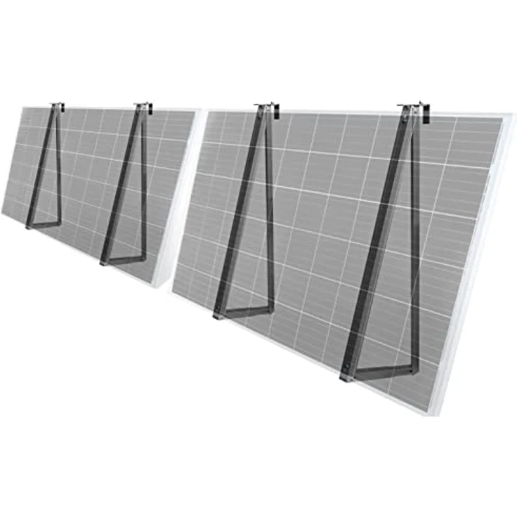SHP SHP 600-Balkonkraftwerk, Testsieger mit Solarmodul-Halterung, Aluminium und Edelstahl, schwarz – Bild 3