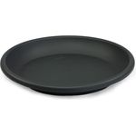 MePla Blumentopf-Untersetzer für Pflanzkübel Cilindro - runder Kunststoff-Unterteller - wetterfestes Pflanzgefäß - UV-beständig - Ø 12 cm - Anthrazit