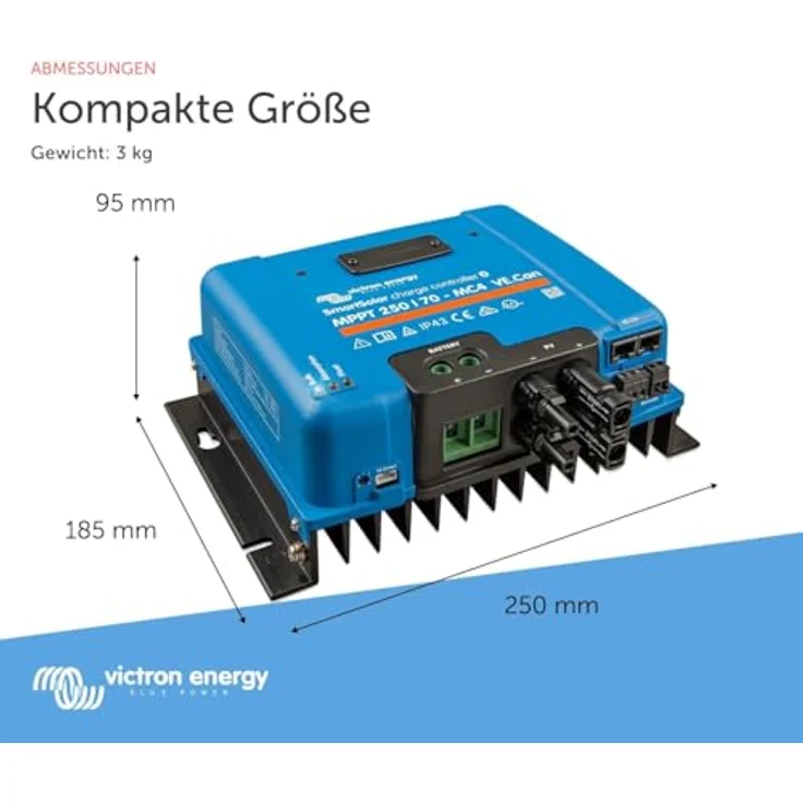 Victron Energy SmartSolar MPPT 250/70, Solar-Laderegler mit Bluetooth und MPPT-Technologie zur effizienten Batterieladung – Bild 4