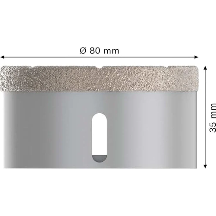BOSCH Pro Core Cutter dry Diamanttrockenbohrer, Ø 80 mm mit X-Lock für harte Fliesen und Stein – Bild 2