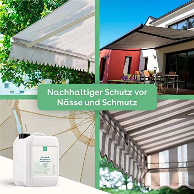 eco:fy Markisen und Sonnenschirm Imprägnierung Spray Sonnensegel Schutz vor Feuchtigkeit und Schmutz UV-stabil (5 Liter) – Bild 3