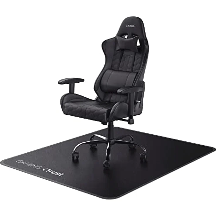 Trust GXT 715 Bodenschutzmatte, Arbeitsplatzmatte (120 x 99 cm) für harte und niedrigflorige Teppichböden, langlebig und verschleißfest – Bild 7
