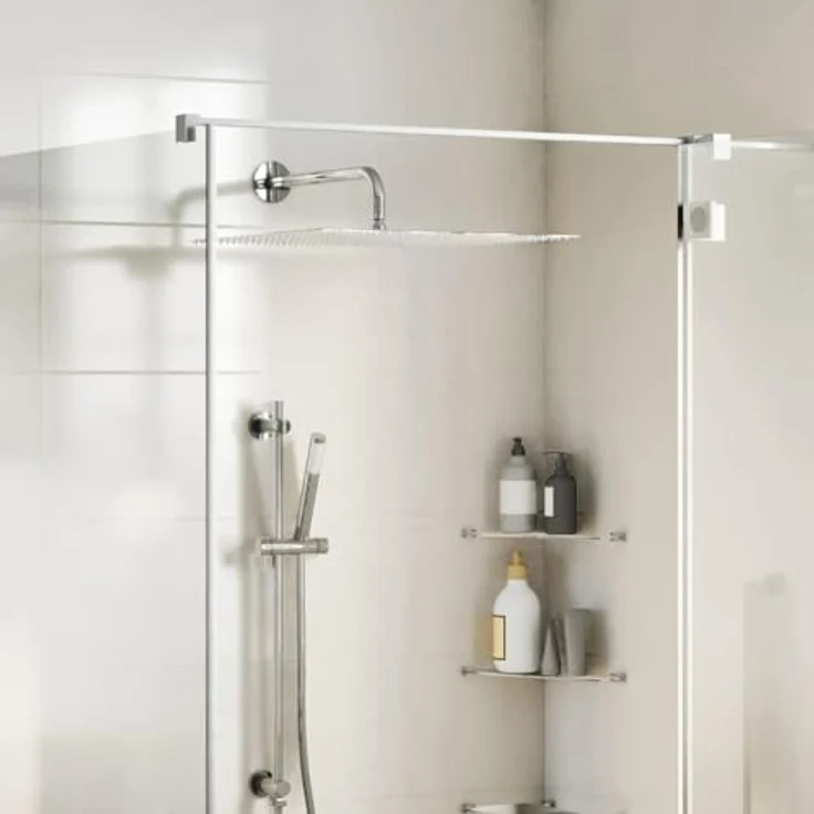 "vidaXL Regenduschkopf Regenbrause Edelstahl 304 50x50 cm Quadrat, Anti-Kalk-Düsen, (1-tlg)" – Bild 2