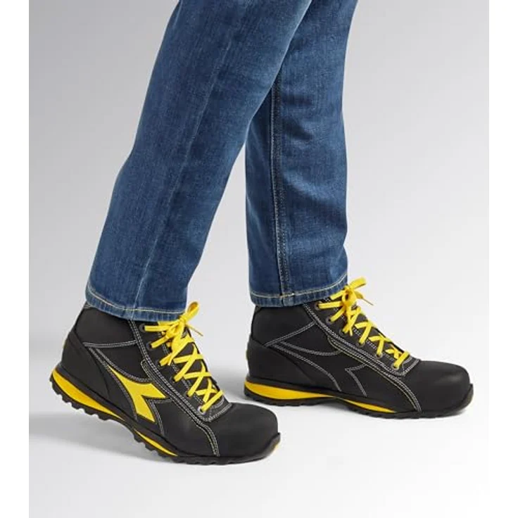 Diadora GLOVE MID S3S FO HRO, Sicherheitsstiefel aus wasserabweisendem Nubukleder mit Aluminium-Zehenschutzkappe, atmungsaktivem AirMesh-Innenfutter und Nitrilgummisohle, Größe 46 – Bild 2