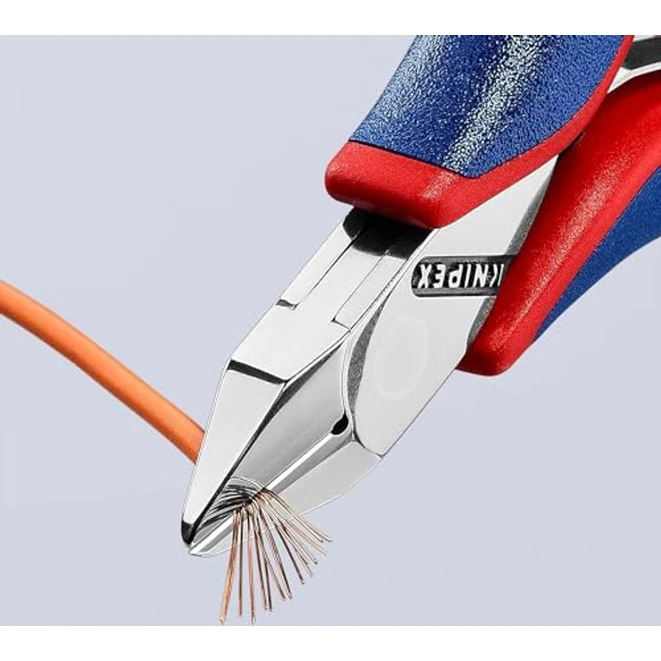 KNIPEX 77 32 115 Elektronik-Seitenschneider mit Mehrkomponenten-Hüllen 115 mm – Bild 4