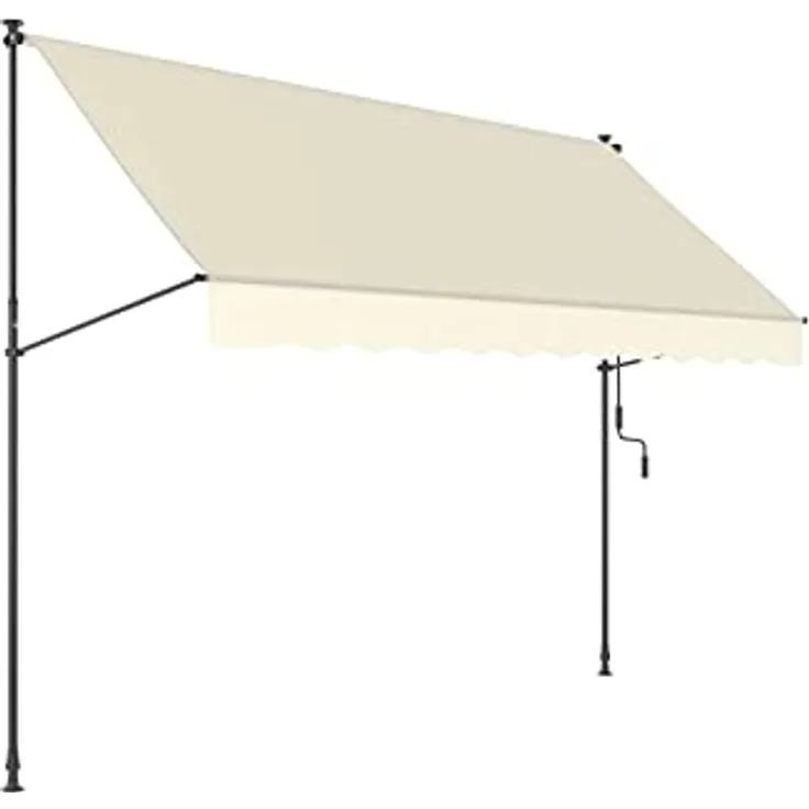 empasa Klemmmarkise 'ILANGA' Balkon Markise Klemm-Markise, UV-beständig und höhenverstellbar, Verschiedene Größen, 150 cm, 200 cm, 300 cm oder 400 cm x 120 cm