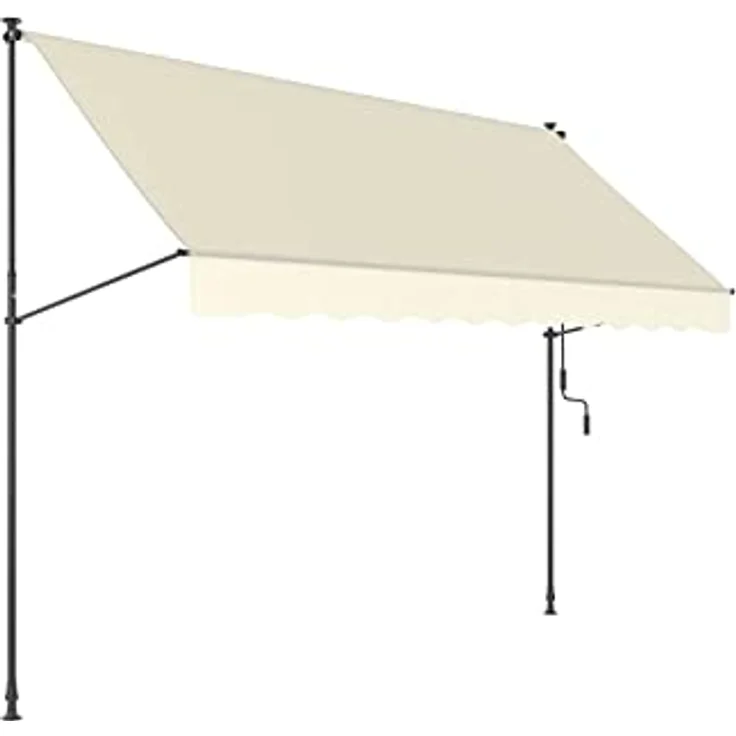 empasa Klemmmarkise 'ILANGA' Balkon Markise Klemm-Markise, UV-beständig und höhenverstellbar, Verschiedene Größen, 150 cm, 200 cm, 300 cm oder 400 cm x 120 cm – Bild 1